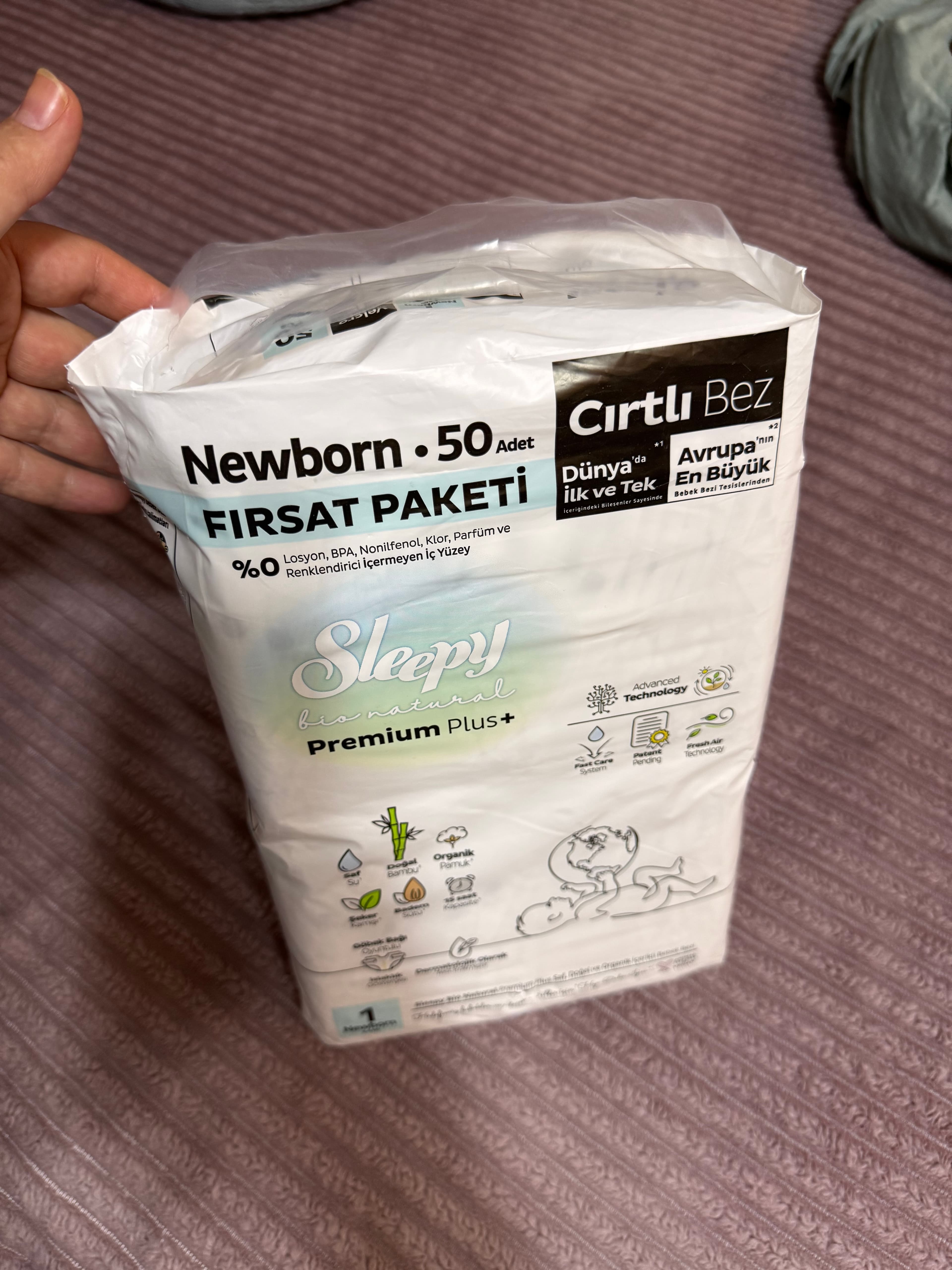 Sleepy Premium Plus Yenidoğan Bebek Bezi