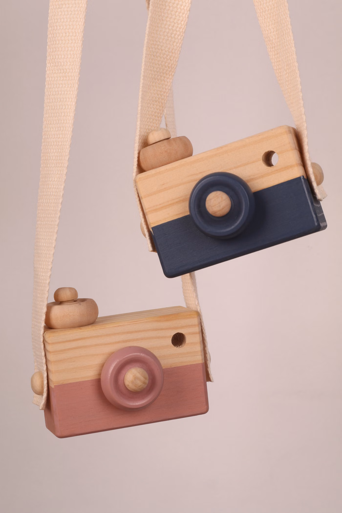 Ahşap Oyuncak Fotoğraf Makinesi, 2 Adet - 1